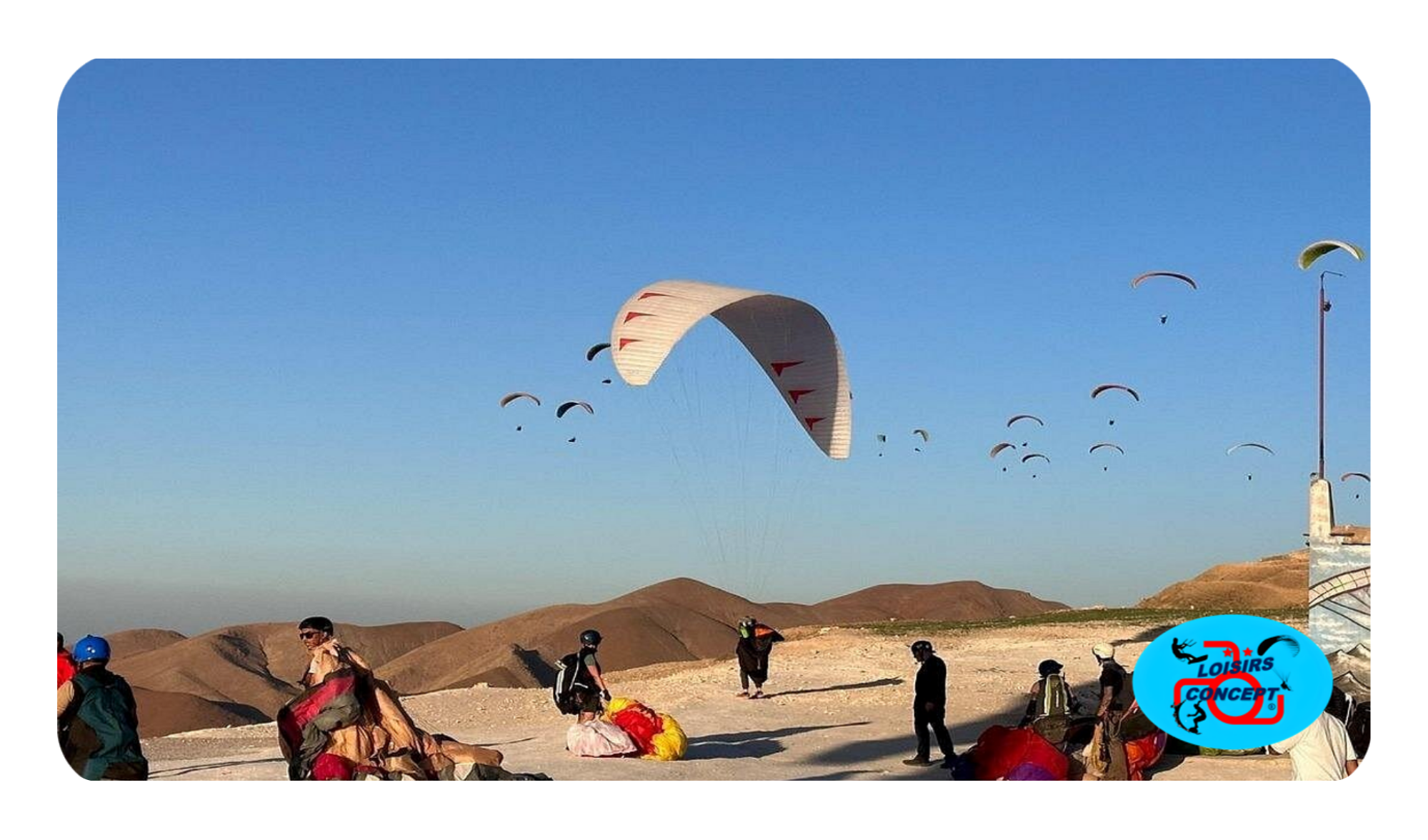 Parapente au Maroc montagne et plage
